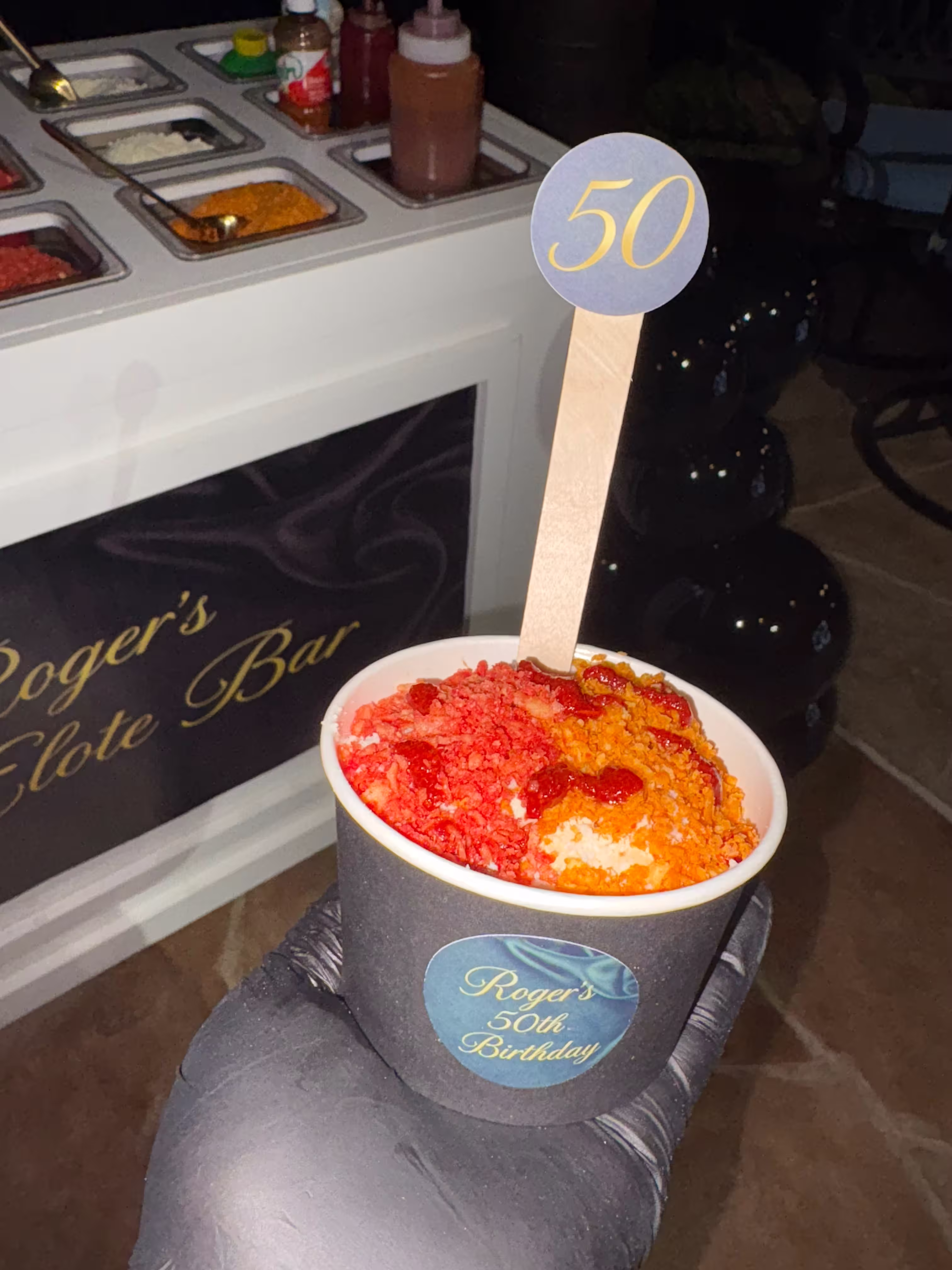 Mexican corn cup with toppings